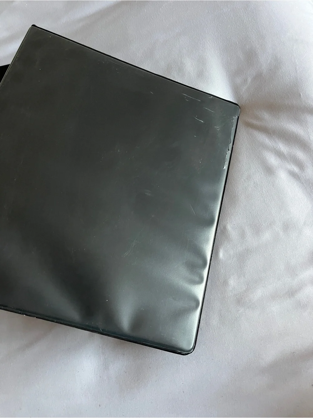 Yoobi Black 1-Inch 3-Ring Binder Set of 2 Clear Cover & Interior Pocket